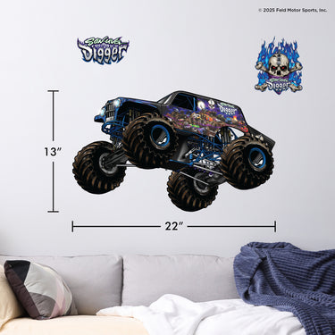 Monster Jam Son-Uva Digger Wall Decal